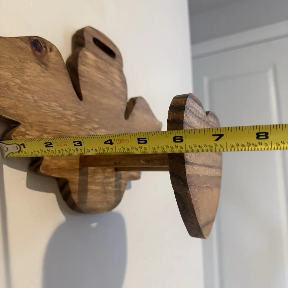 Vintage Oak Wooden Heart‎ And Angel Wall Mounted Cottagecore Quilt Holder